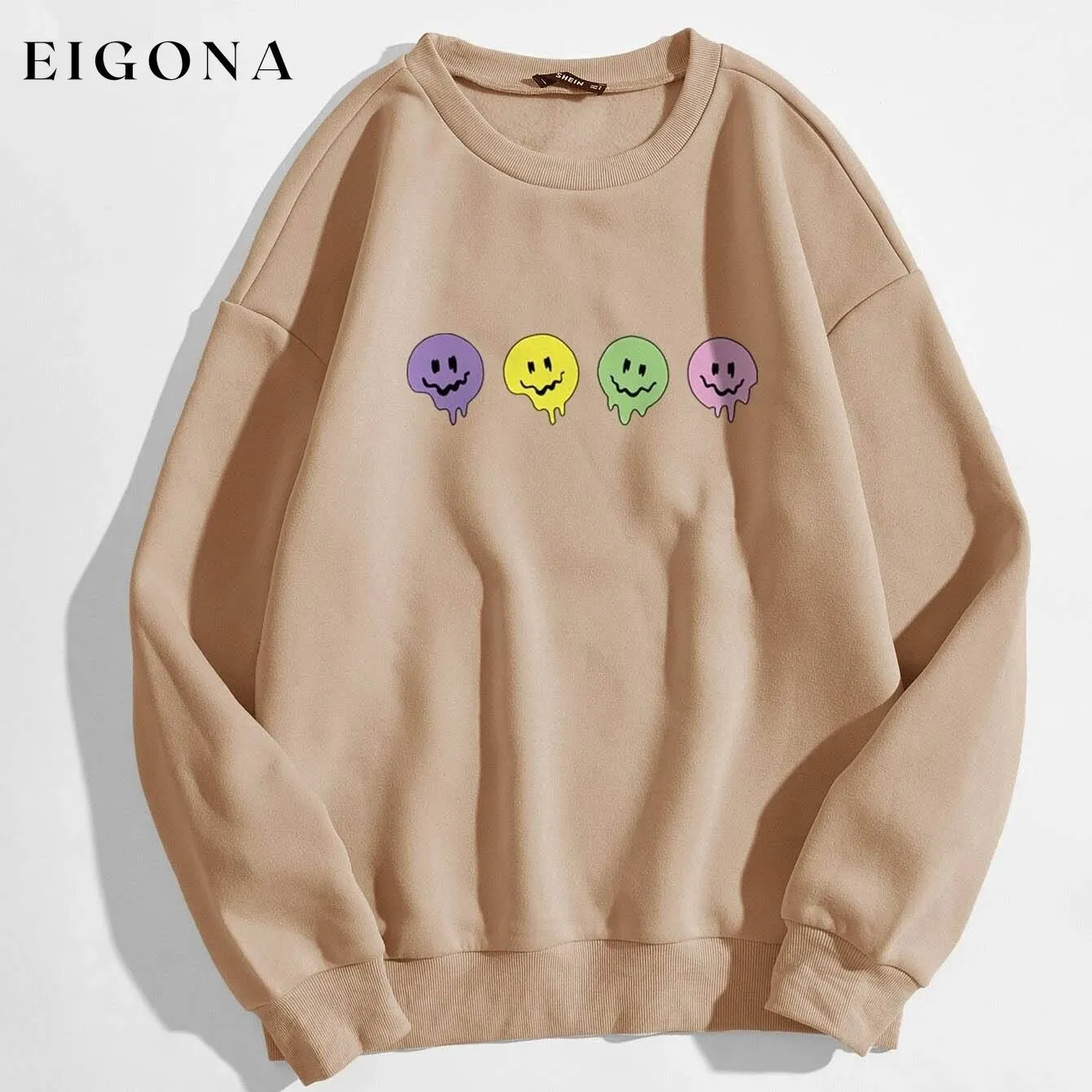 Cartoon Graphic Thermal Lined Sweatshirt