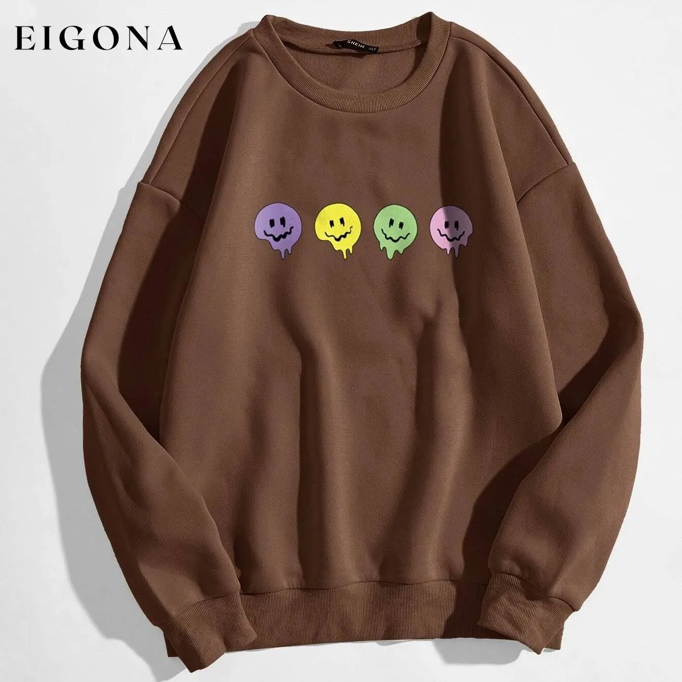 Cartoon Graphic Thermal Lined Sweatshirt