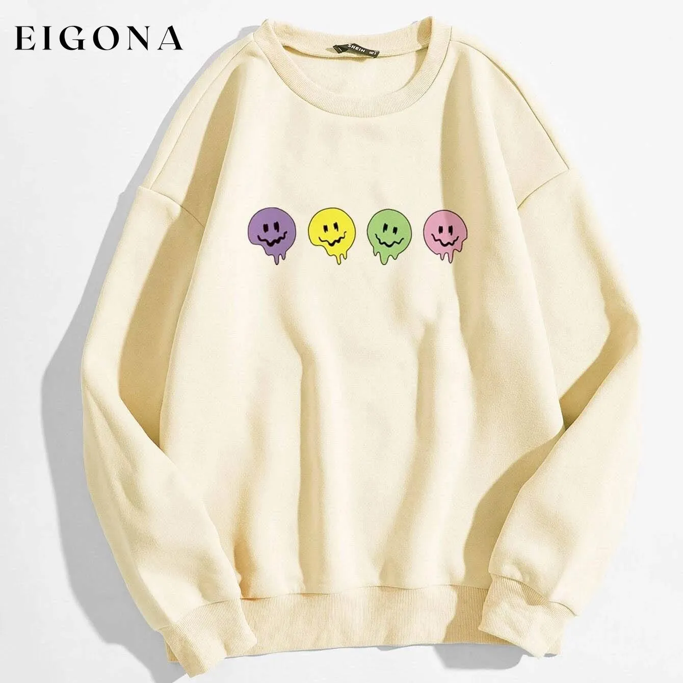Cartoon Graphic Thermal Lined Sweatshirt
