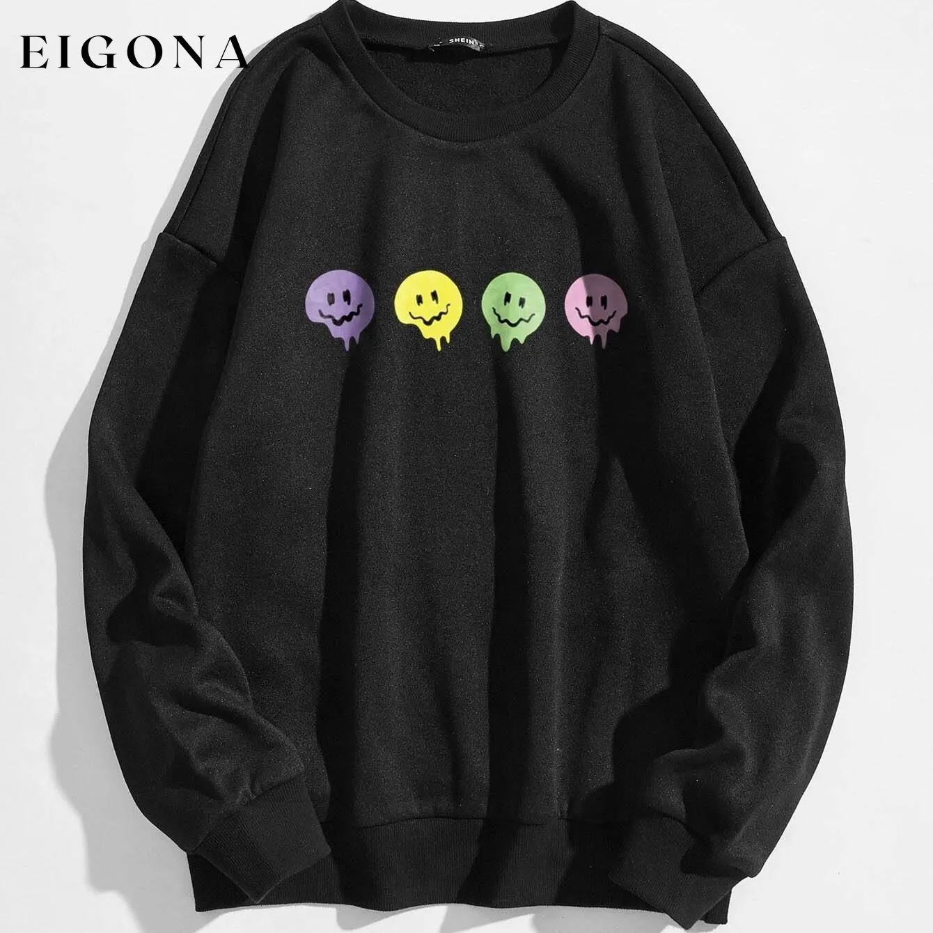 Cartoon Graphic Thermal Lined Sweatshirt