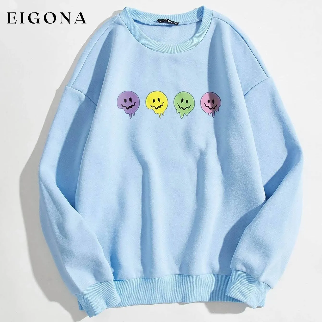 Cartoon Graphic Thermal Lined Sweatshirt