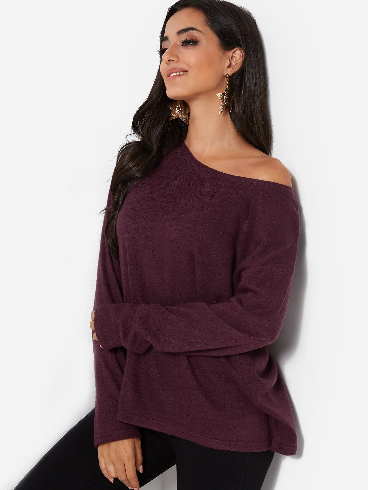 Custom Plain Long Sleeve Round Neck Fashion Tee