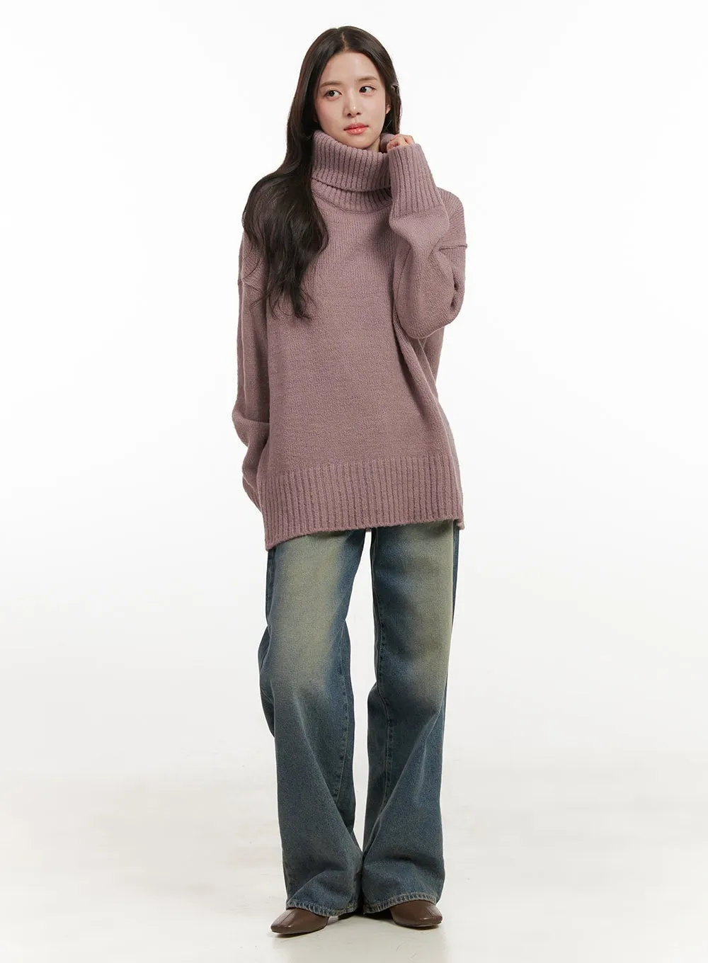 Hailey Washed Straight Fit Denim Jeans ON429