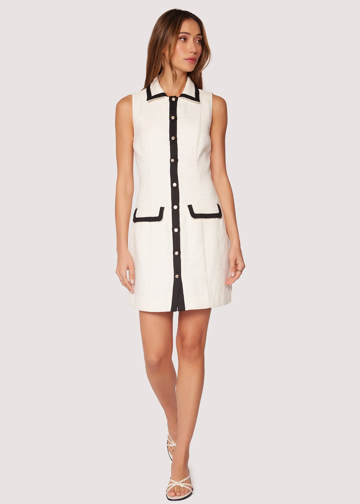 Jackie's Soiree Button Down Mini Dress