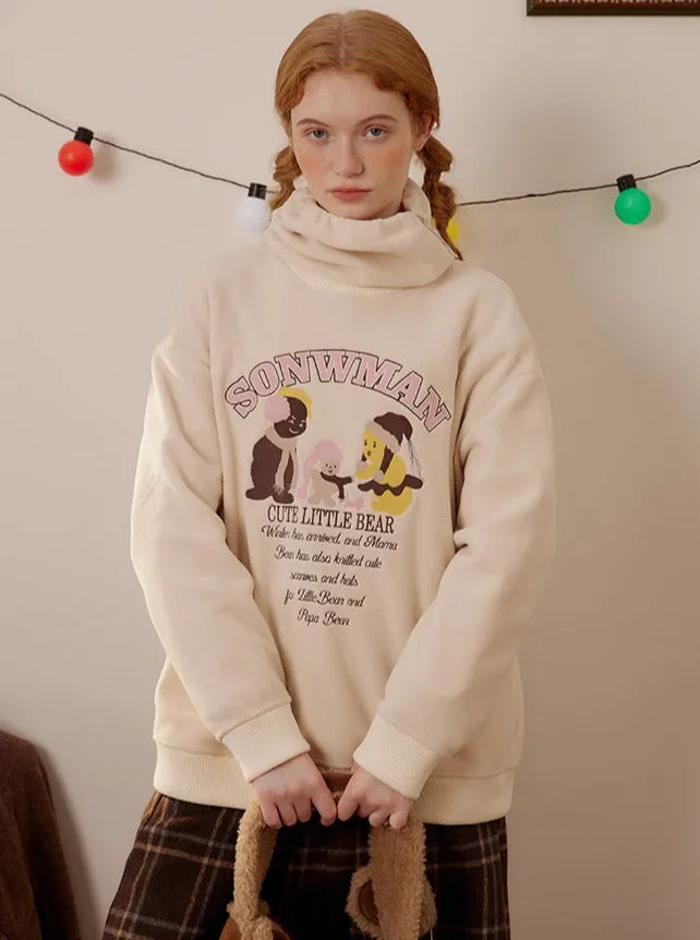 loose embroidery thermal top