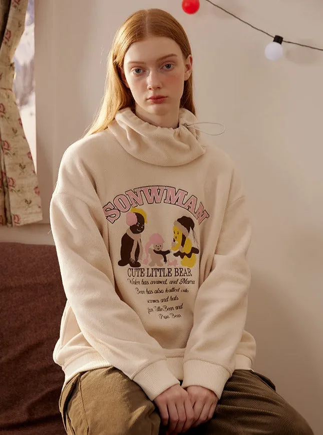 loose embroidery thermal top