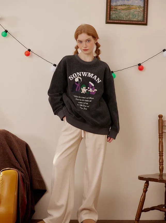 loose embroidery thermal top