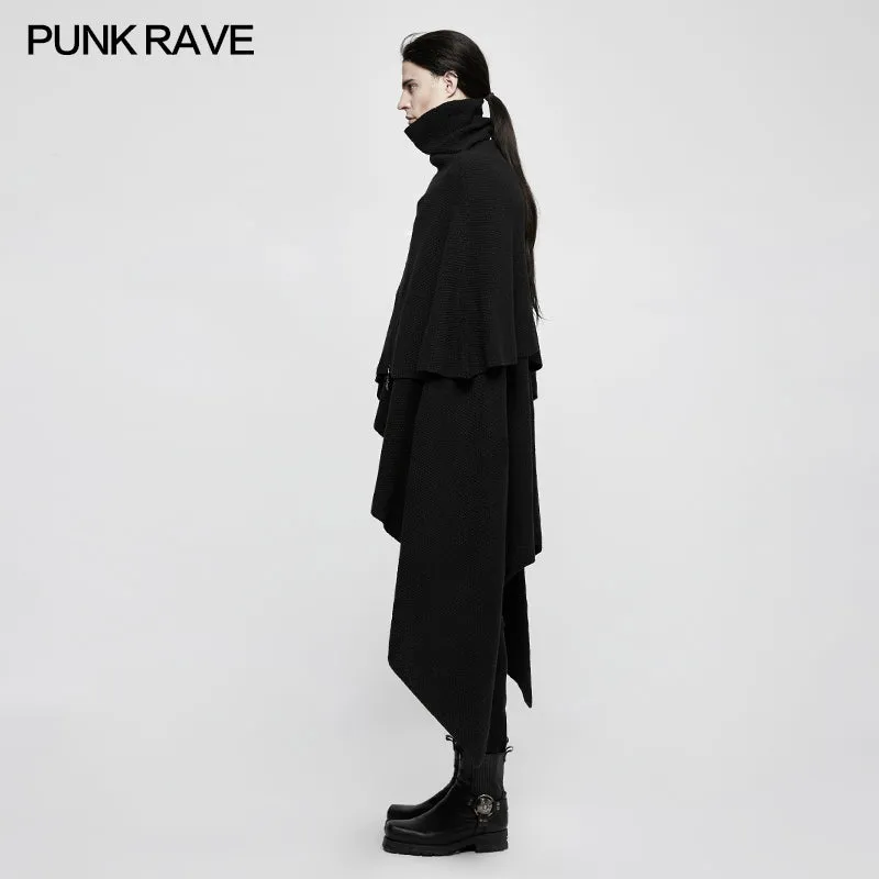 M-039 Irregular Gothic Style Loose Punk Sweaters Simple Pullover Joker Style