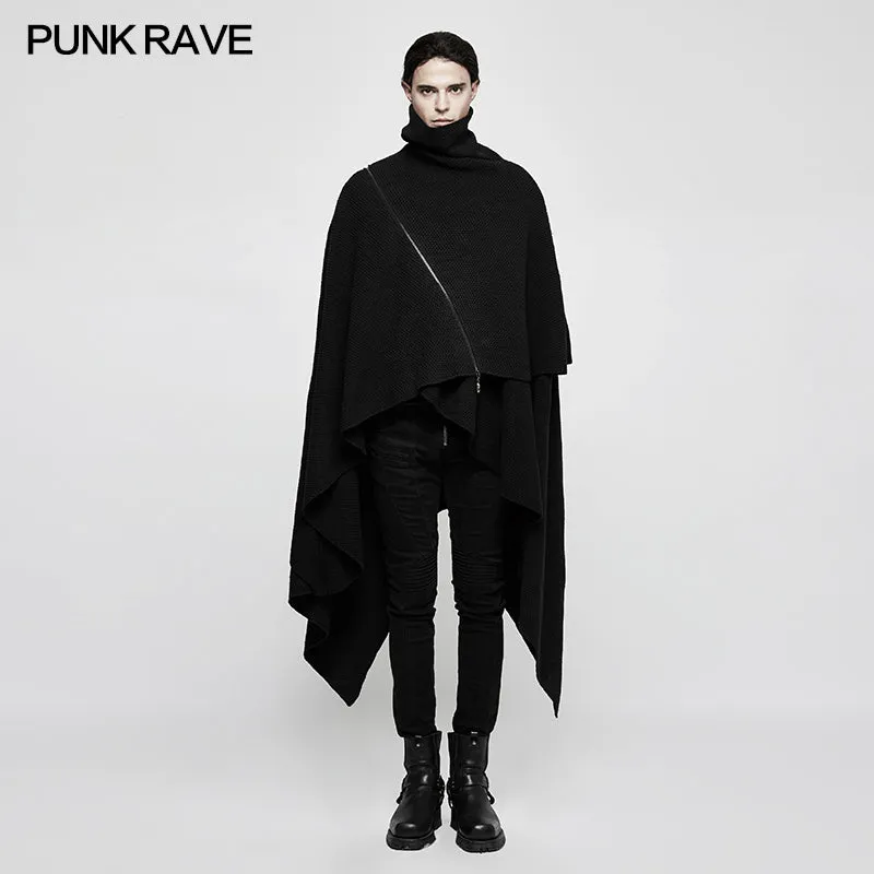 M-039 Irregular Gothic Style Loose Punk Sweaters Simple Pullover Joker Style