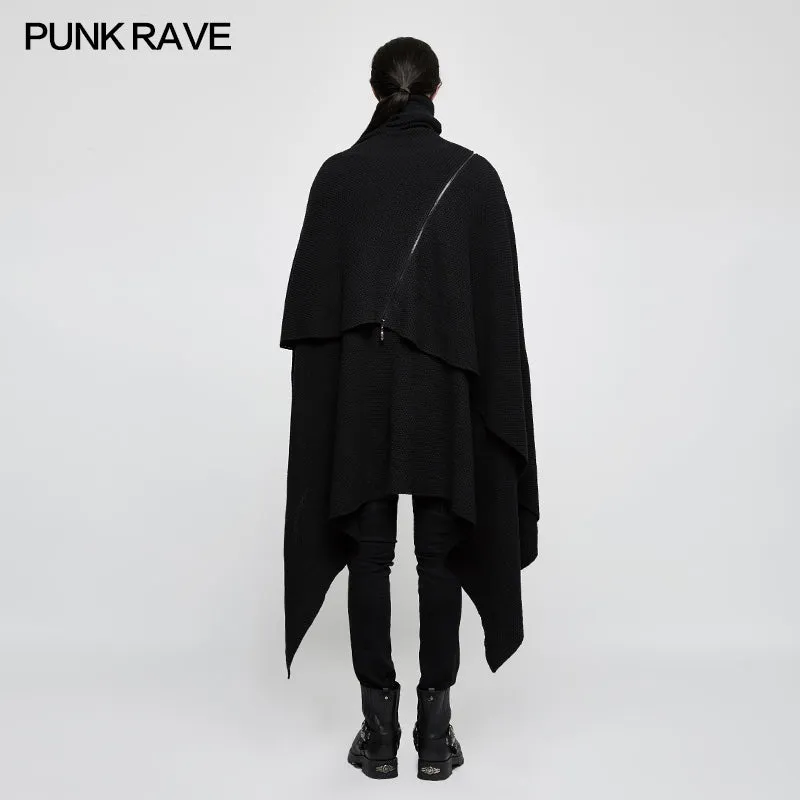 M-039 Irregular Gothic Style Loose Punk Sweaters Simple Pullover Joker Style
