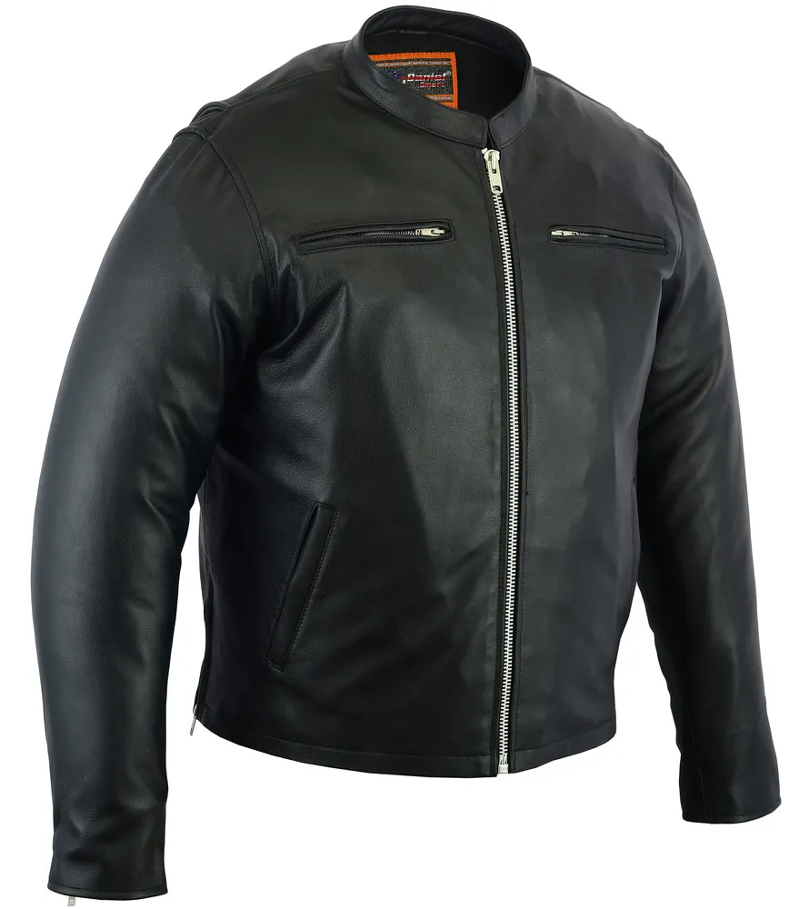 Men’s Black Sporty Cruiser Jacket with Removable hood